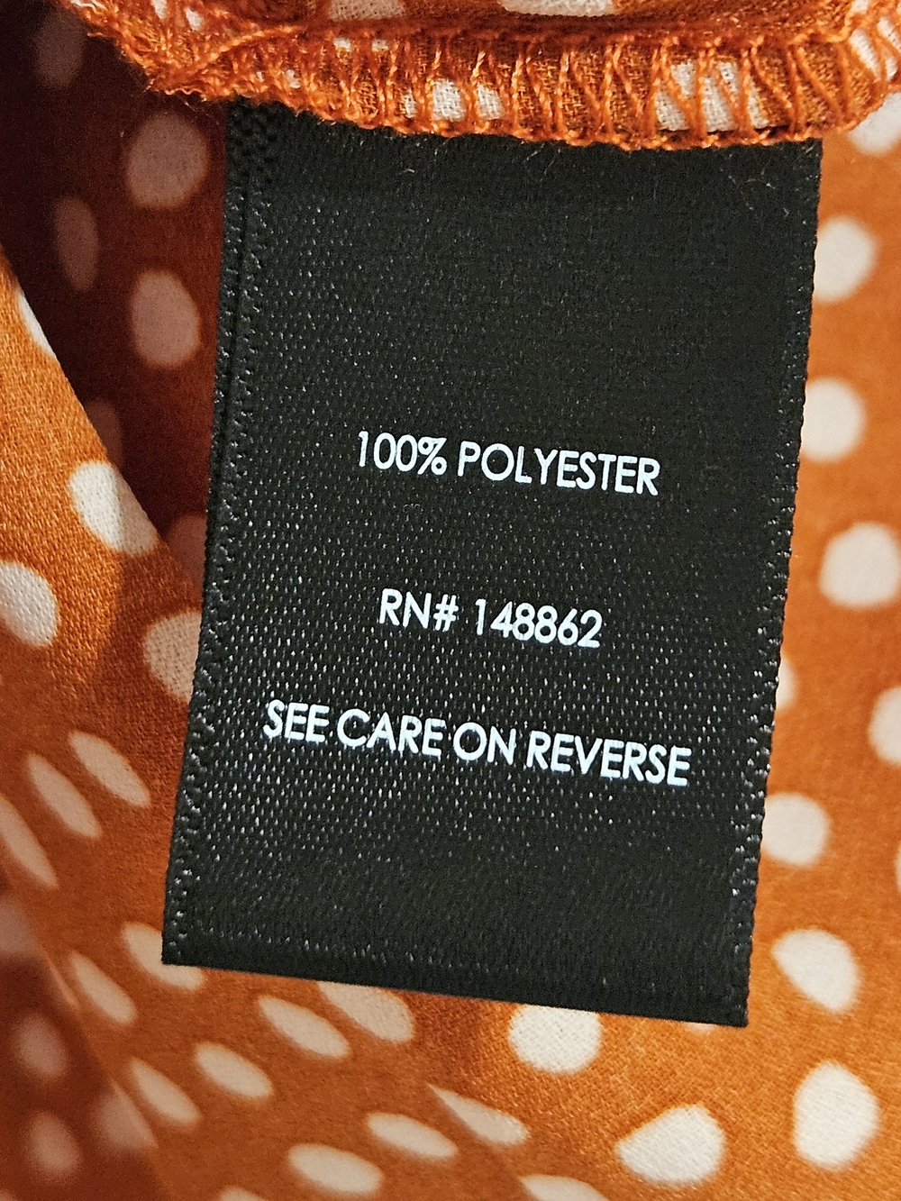 torrid Rust Red Dot Button-Front Blouse - Picture 3 of 8